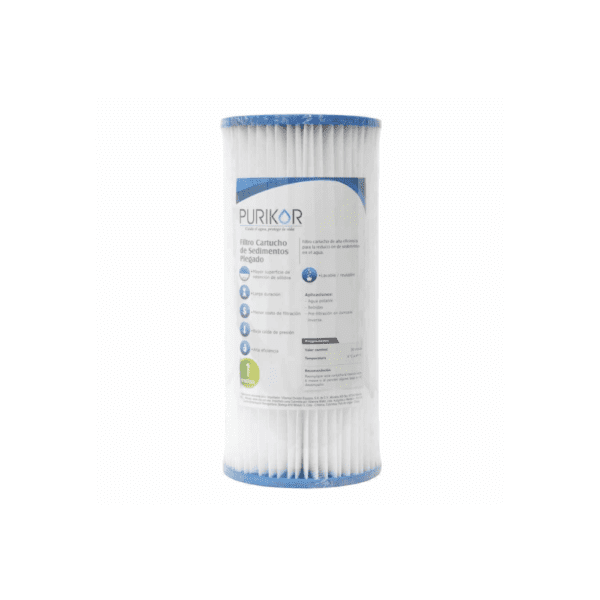 PURIKOR CARTUCHO PLEGADO 20X4.5" 5 MICRAS